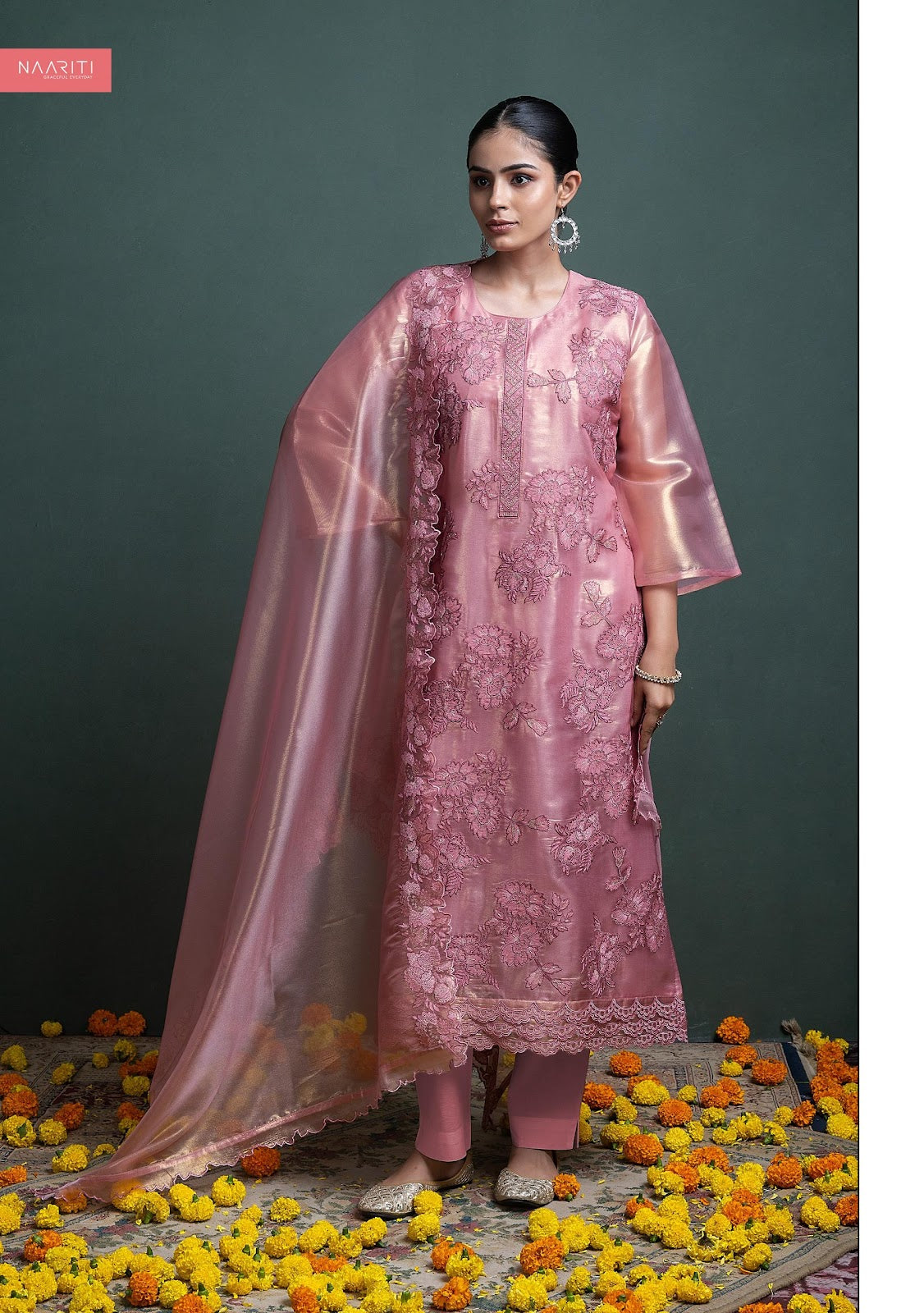 Gulal Naariti Tissue Pant Style Suits Wholesale Price