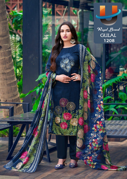 Gulal Vol 12 Royal Brand Cotton Karachi Salwar Suits Supplier Gujarat