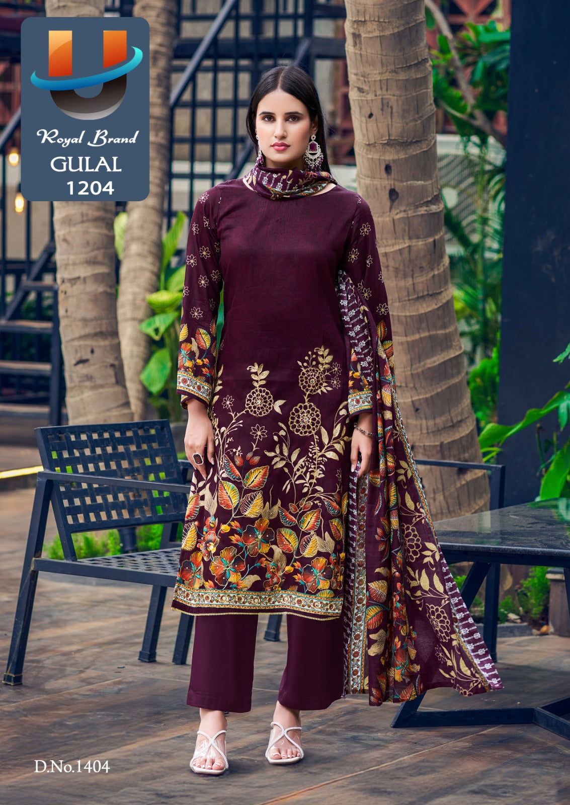 Gulal Vol 12 Royal Brand Cotton Karachi Salwar Suits Supplier Gujarat