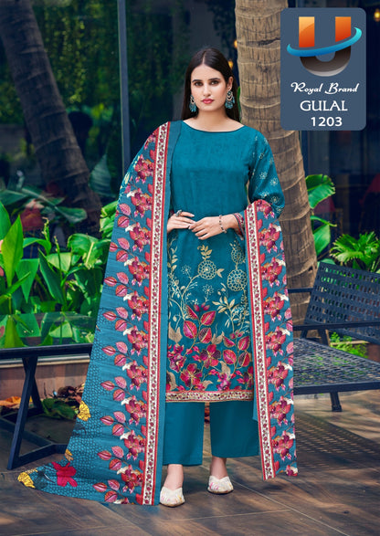 Gulal Vol 12 Royal Brand Cotton Karachi Salwar Suits Supplier Gujarat
