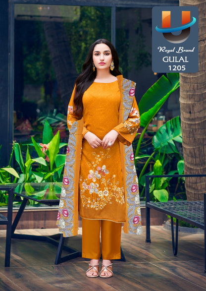 Gulal Vol 12 Royal Brand Cotton Karachi Salwar Suits Supplier Gujarat