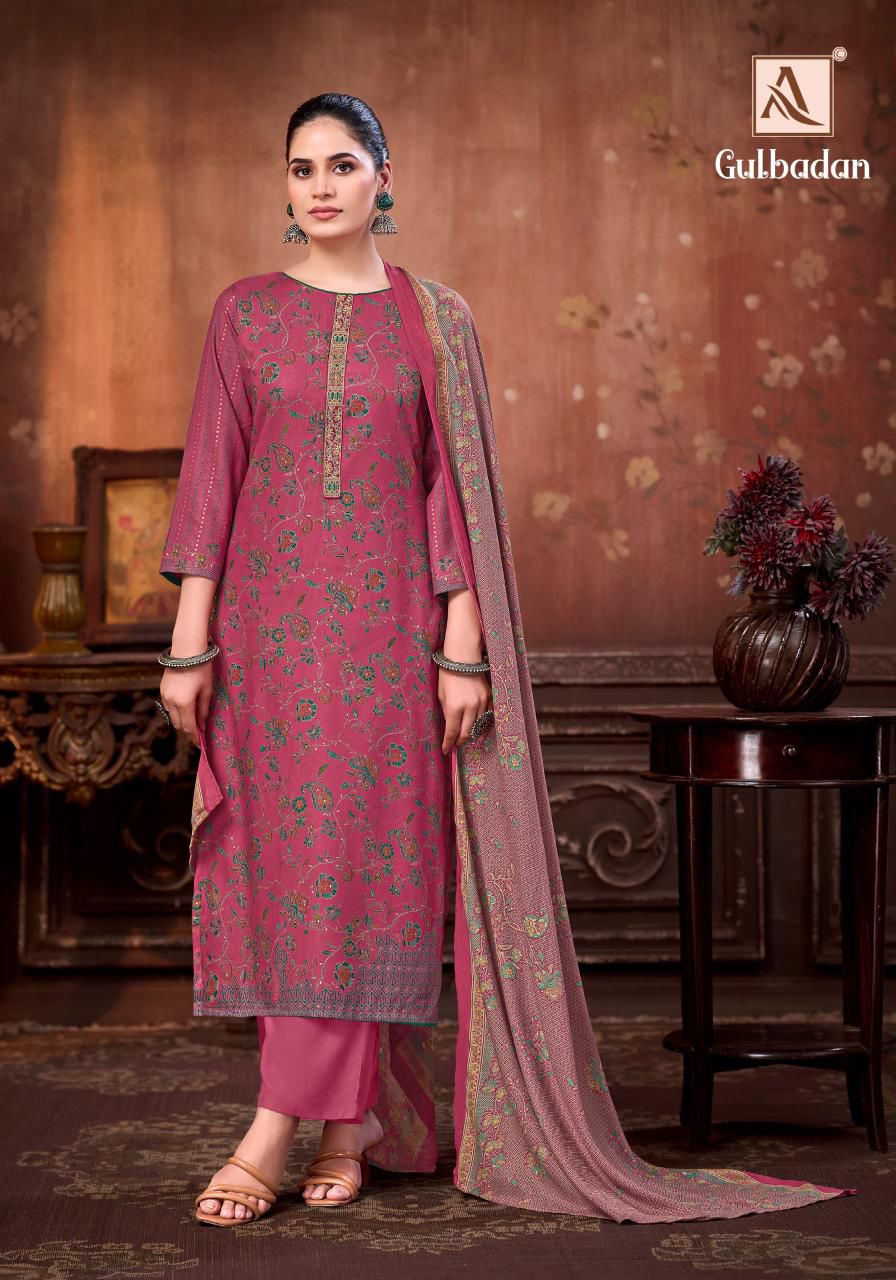 Gulbadan Alok Viscose Pashmina Suits Wholesale Rate