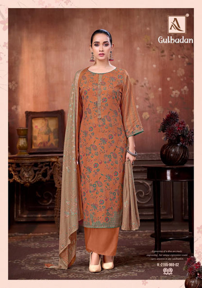 Gulbadan Alok Viscose Pashmina Suits Wholesale Rate