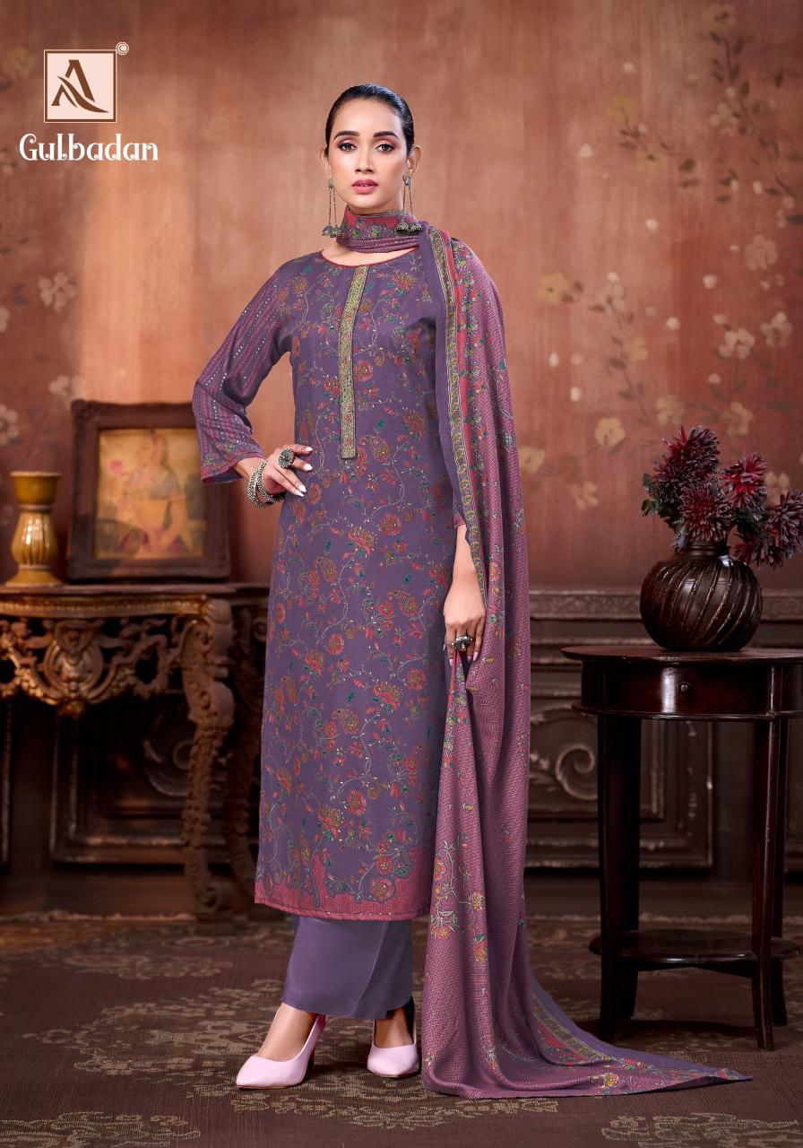 Gulbadan Alok Viscose Pashmina Suits Wholesale Rate