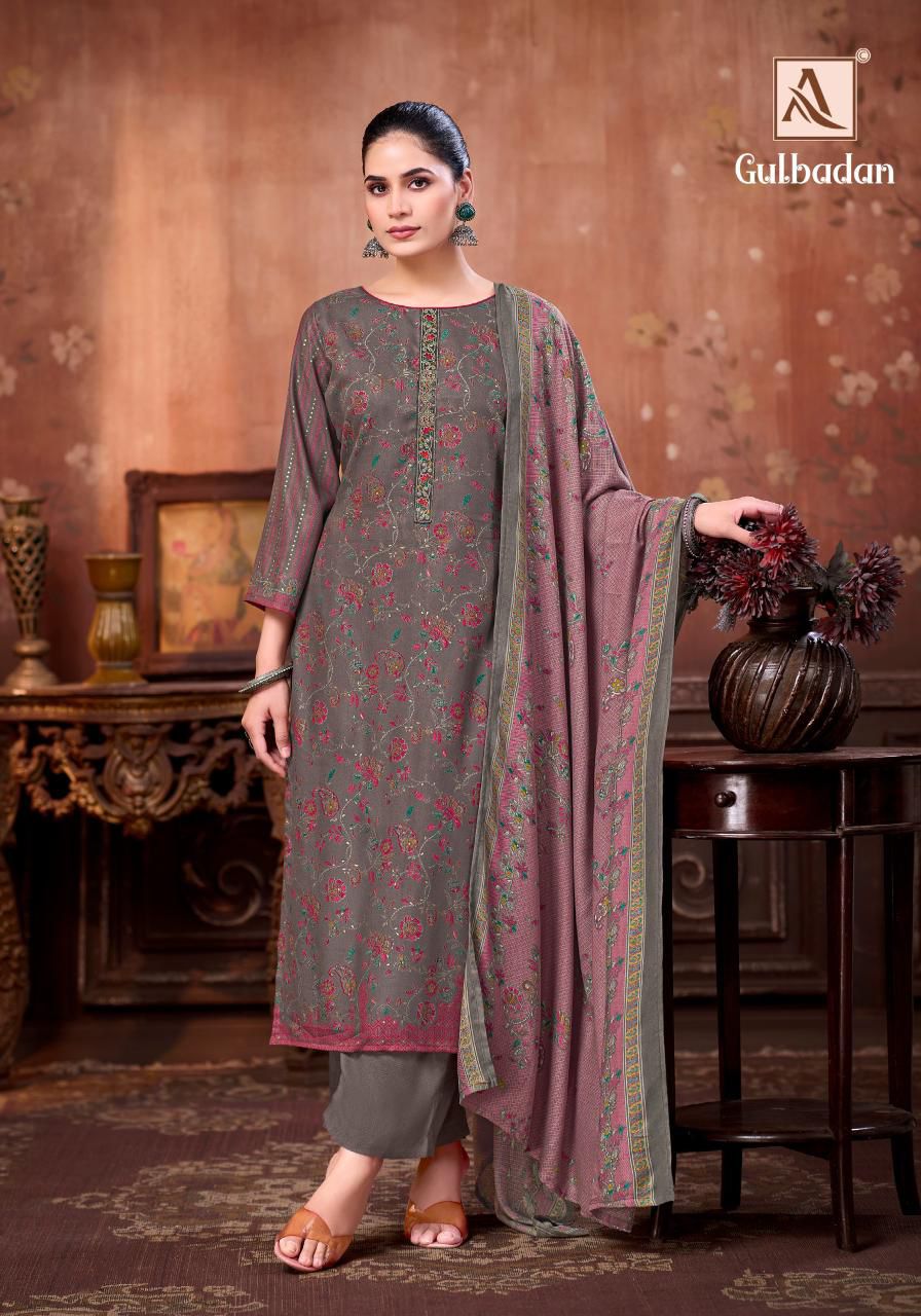 Gulbadan Alok Viscose Pashmina Suits Wholesale Rate