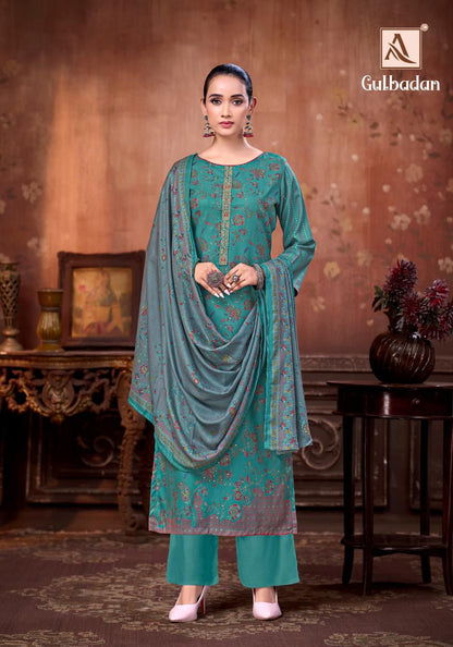Gulbadan Alok Viscose Pashmina Suits Wholesale Rate