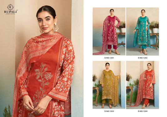 Gulbagh Rupali Jaam Satin Pant Style Suits Manufacturer Ahmedabad
