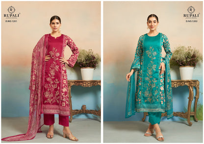 Gulbagh Rupali Jaam Satin Pant Style Suits Manufacturer Ahmedabad