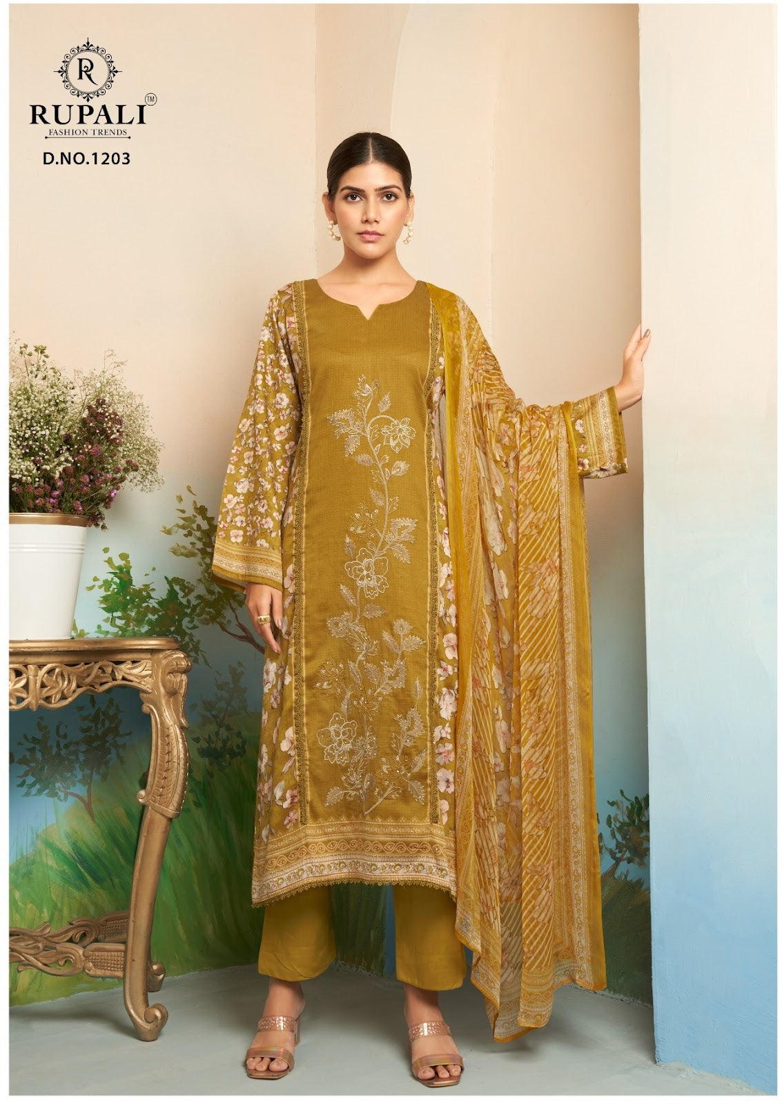 Gulbagh Rupali Pure Jaam Plazzo Style Suits Exporter Ahmedabad