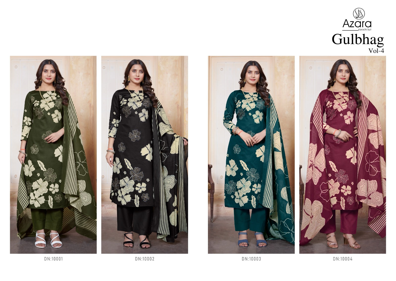 Gulbagh Vol 4 Radhika Fashion Jaam Cotton Pant Style Suits Supplier Ahmedabad