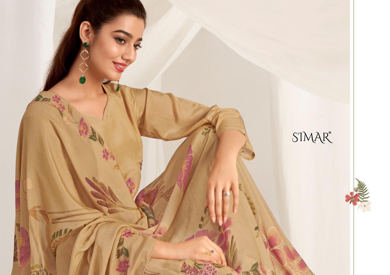 Gulbahar 1812 Simar Glossy Viscose Muslin Pant Style Suits Supplier