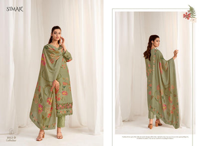 Gulbahar 1812 Simar Glossy Viscose Muslin Pant Style Suits Supplier