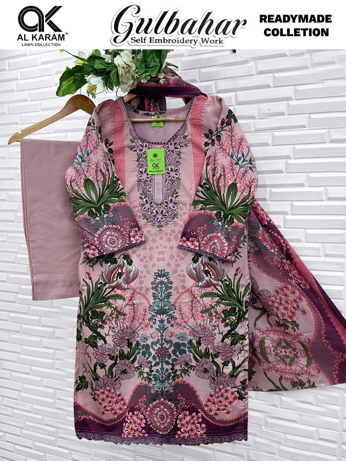 Gulbahar Al Karam Mix Cotton Karachi Readymade Suits Wholesaler Ahmedabad