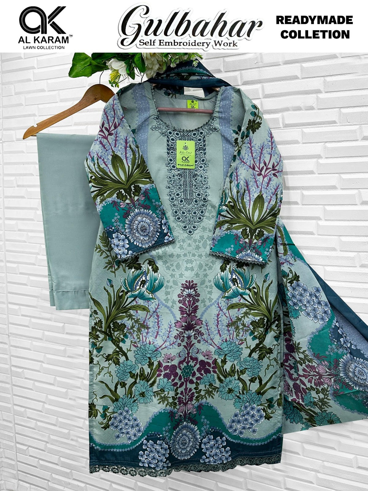Gulbahar Al Karam Mix Cotton Karachi Readymade Suits Wholesaler Ahmedabad