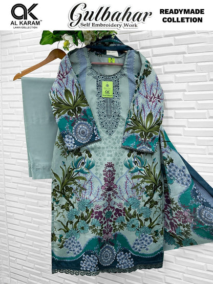 Gulbahar Al Karam Mix Cotton Karachi Readymade Suits Wholesaler Ahmedabad