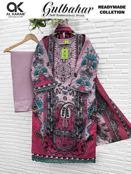 Gulbahar Al Karam Mix Cotton Karachi Readymade Suits Wholesaler Ahmedabad