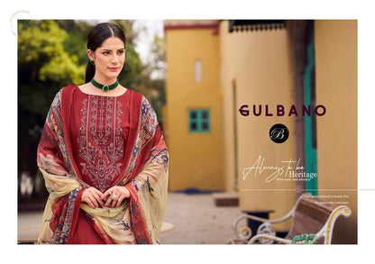 Gulbano Belliza Designer Studio Viscose Rayon Karachi Salwar Suits Wholesaler Ahmedabad