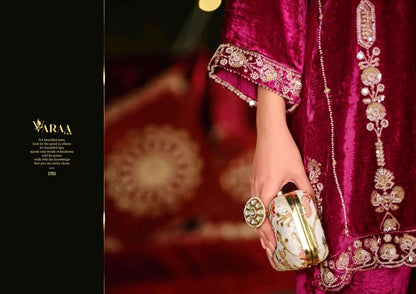 Gulbano Vol 1 Varaa Fab Pure Viscose Velvet Suits Wholesaler