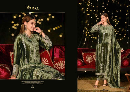 Gulbano Vol 1 Varaa Fab Pure Viscose Velvet Suits Wholesaler