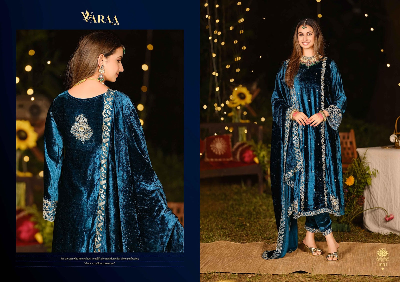 Gulbano Vol 2 Varaa Fab Velvet Suits Supplier Gujarat