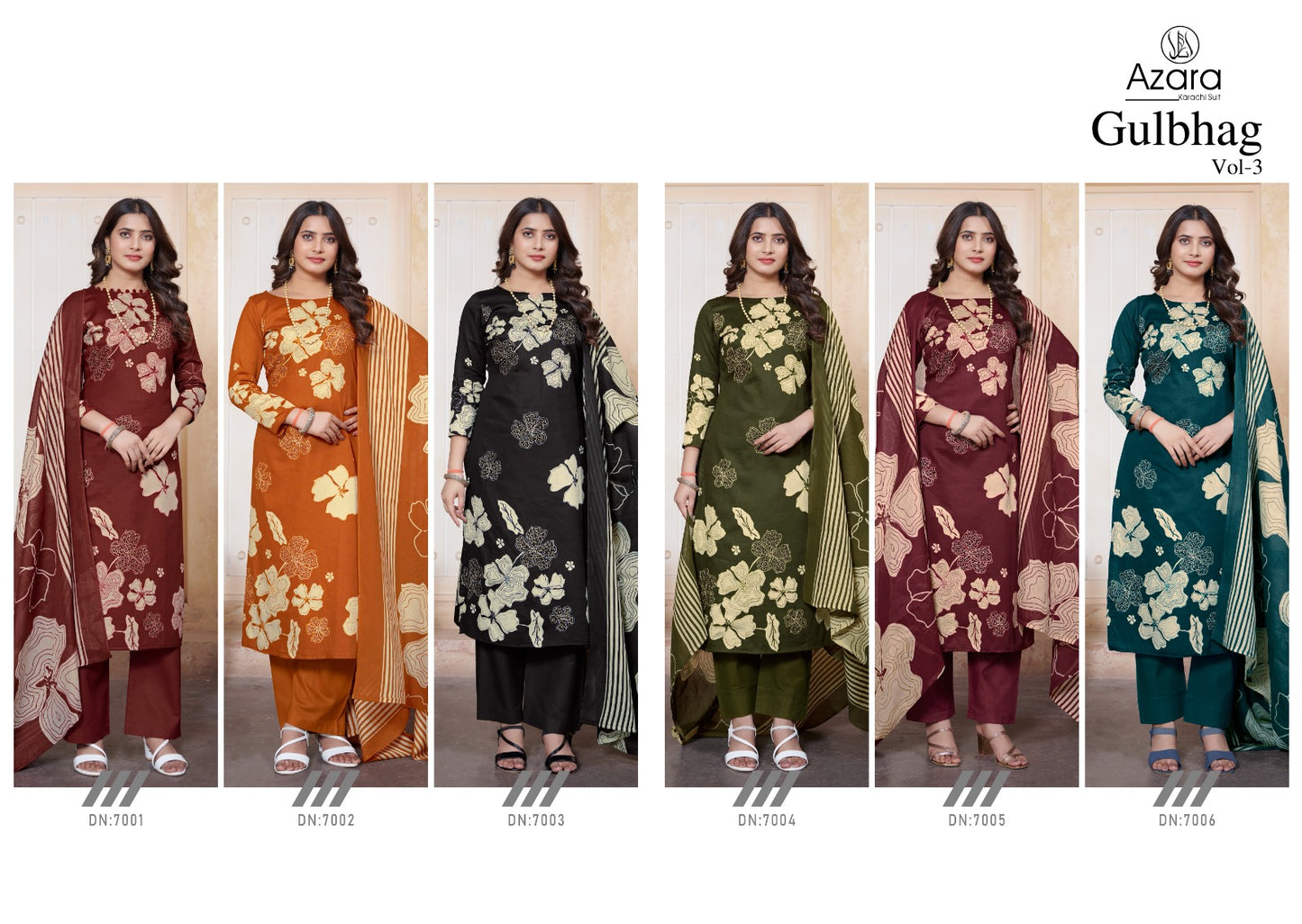Gulbhag Vol 3 Radhika Fashion Jaam Cotton Pant Style Suits Supplier