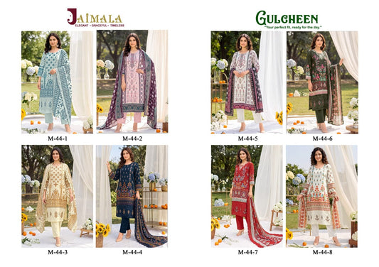 Gulcheen Jaimala Cambric Cotton Karachi Readymade Suits Exporter India
