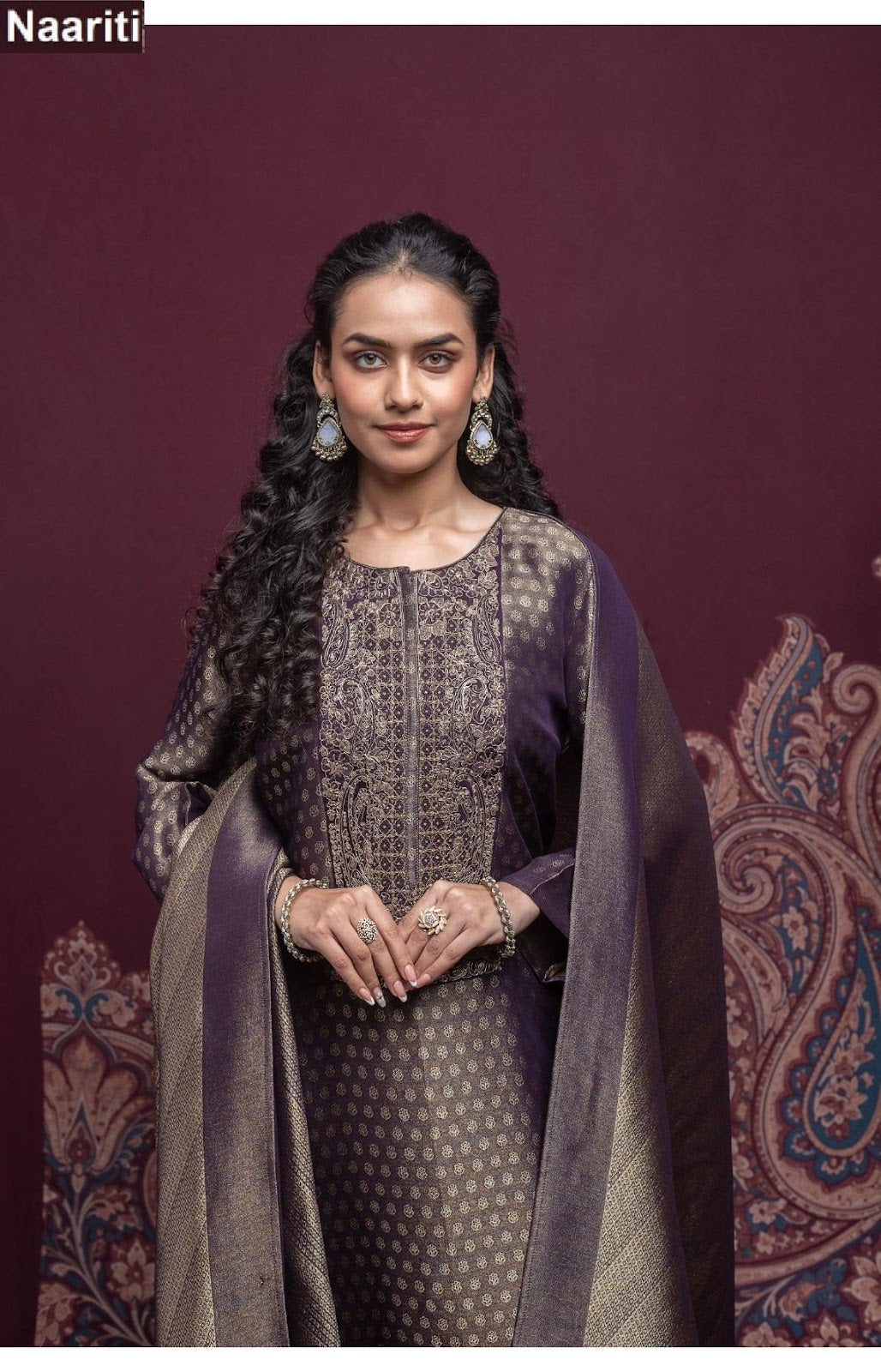 Gulcher 2920 Naariti Silk Jacquard Pant Style Suits Supplier Ahmedabad