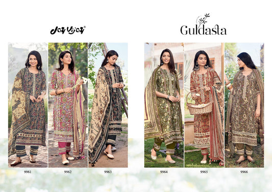 Guldasta Jay Vijay Pure Cotton Pant Style Suits Supplier Gujarat