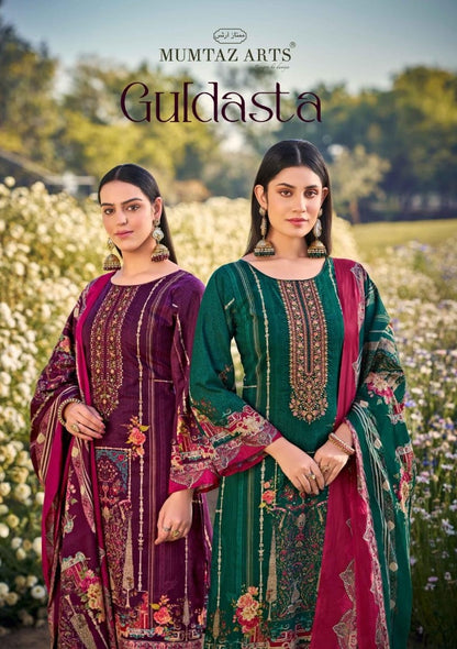 Guldasta Mumtaz Arts Lawn Cotton Karachi Salwar Suits Exporter Ahmedabad