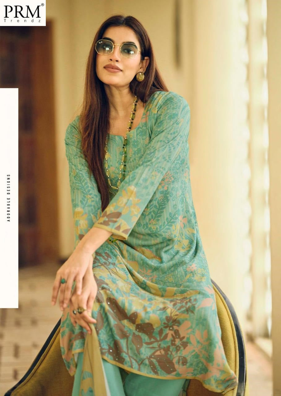 Gulfem Prm Trendz Viscose Pashmina Suits Supplier