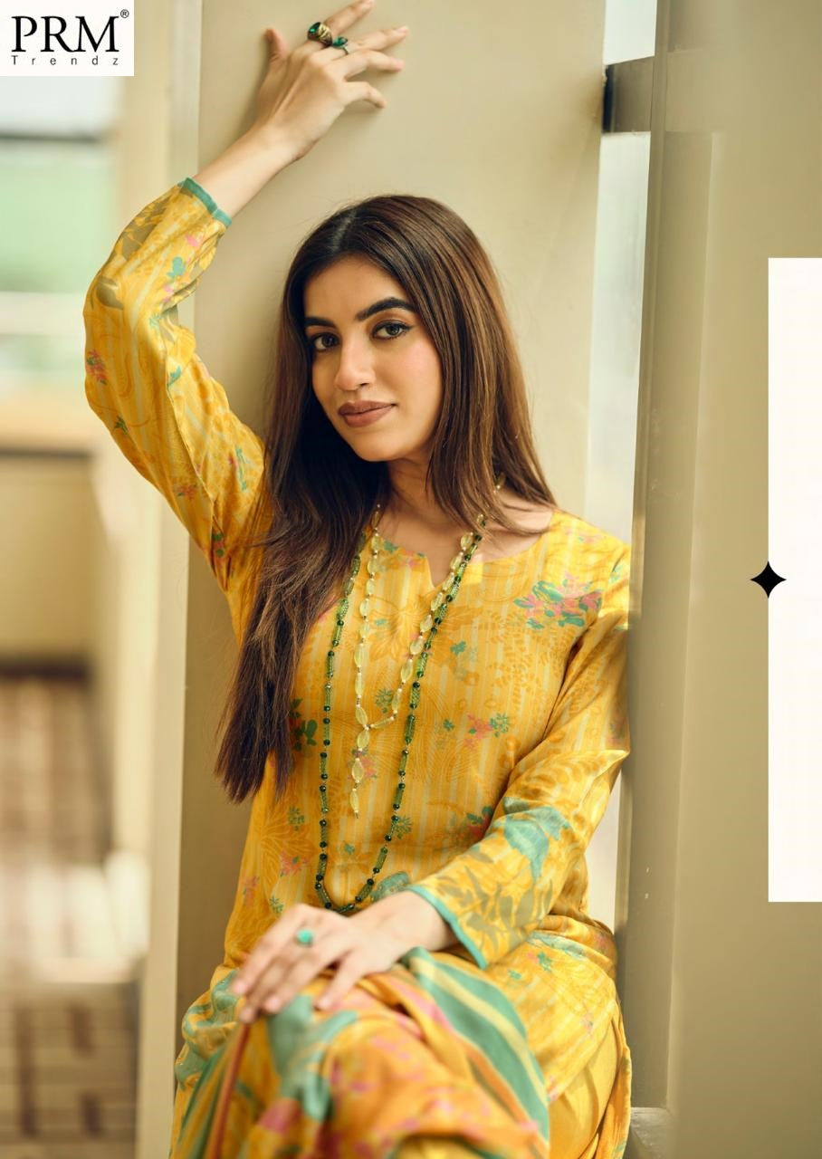 Gulfem Prm Trendz Viscose Pashmina Suits Supplier