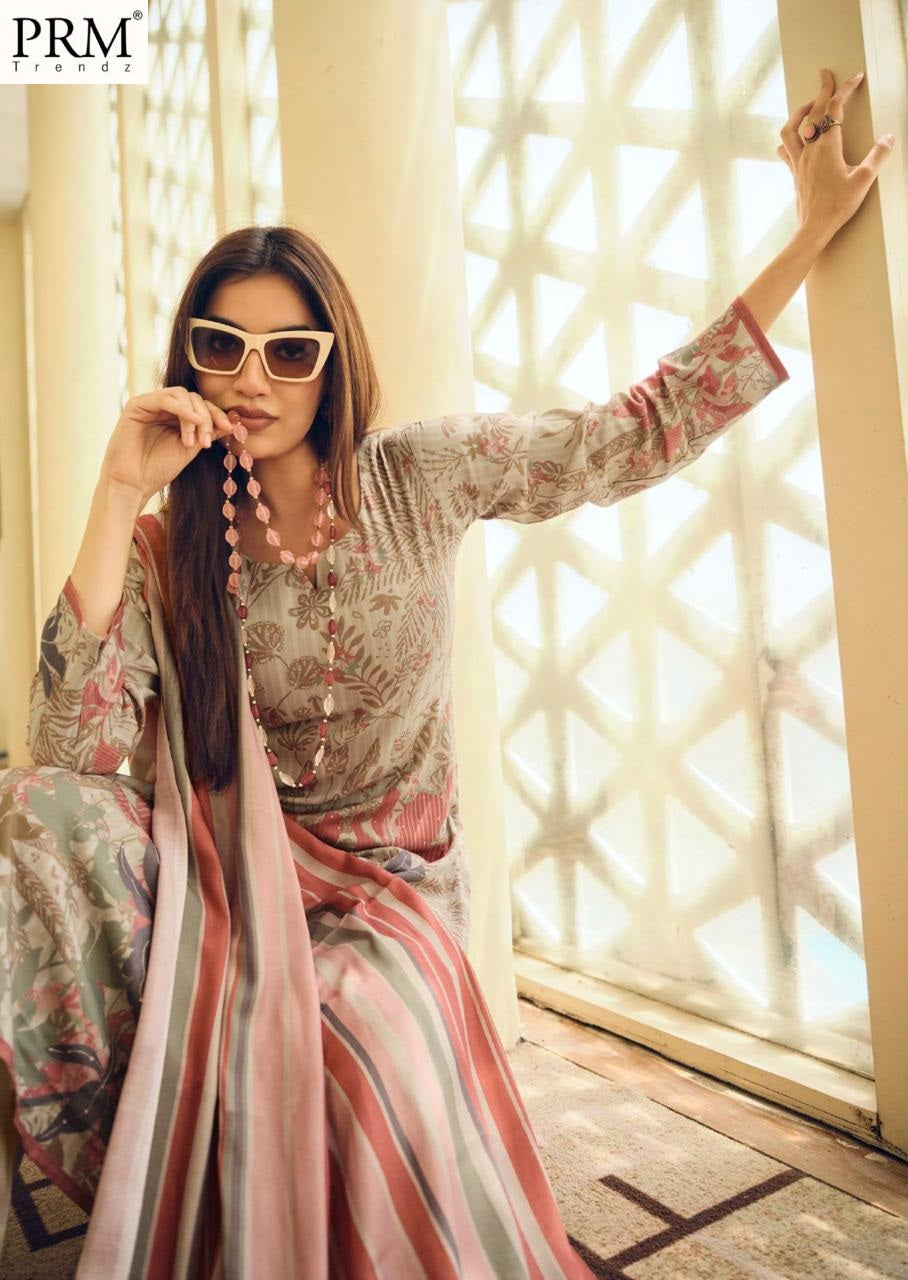 Gulfem Prm Trendz Viscose Pashmina Suits Supplier