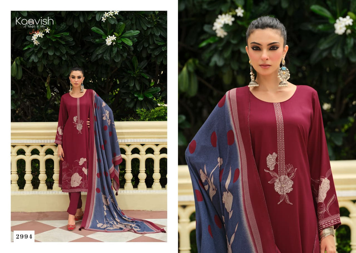 Gulfizaa Kaavish Viscose Pashmina Suits Manufacturer India