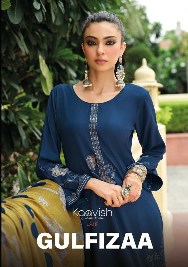 Gulfizaa Kaavish Viscose Pashmina Suits Manufacturer India