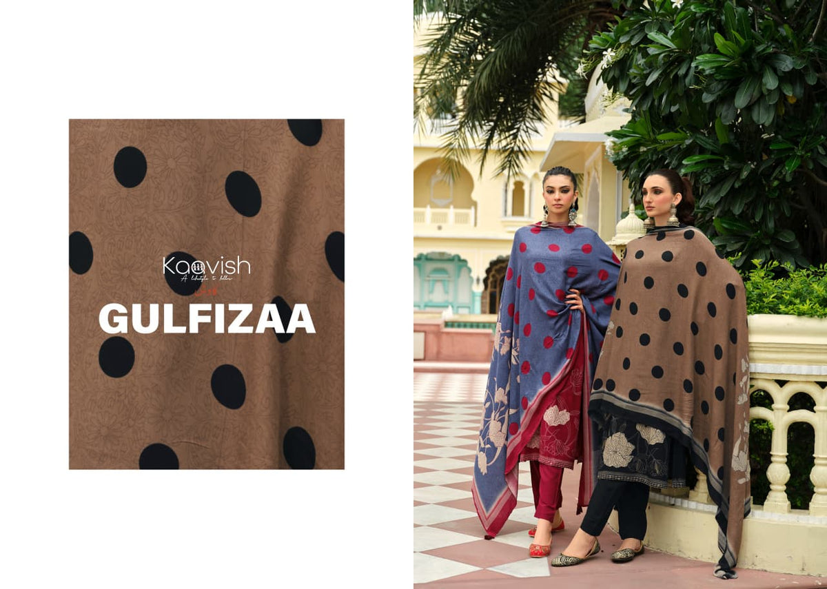 Gulfizaa Kaavish Viscose Pashmina Suits Manufacturer India