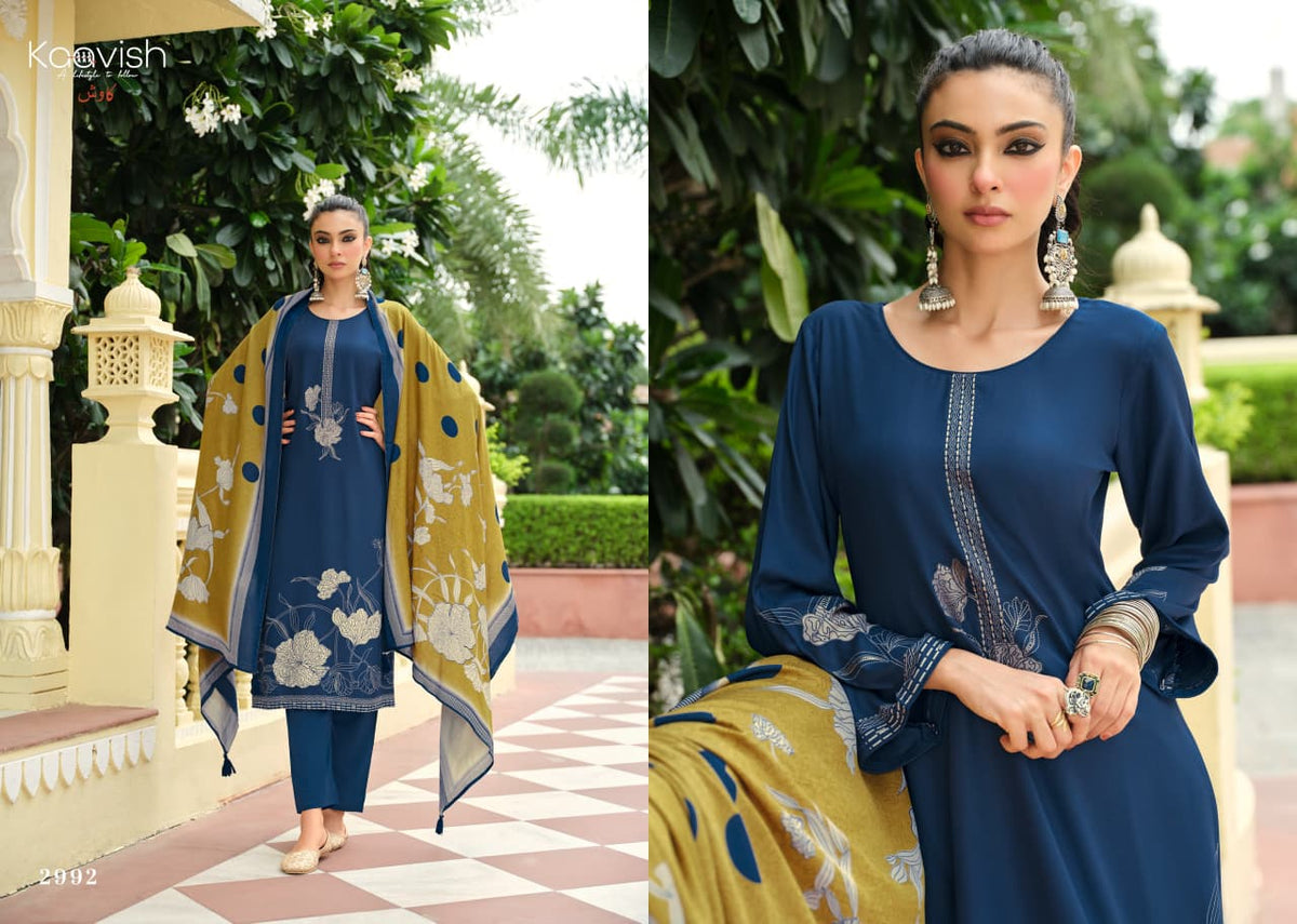Gulfizaa Kaavish Viscose Pashmina Suits Manufacturer India