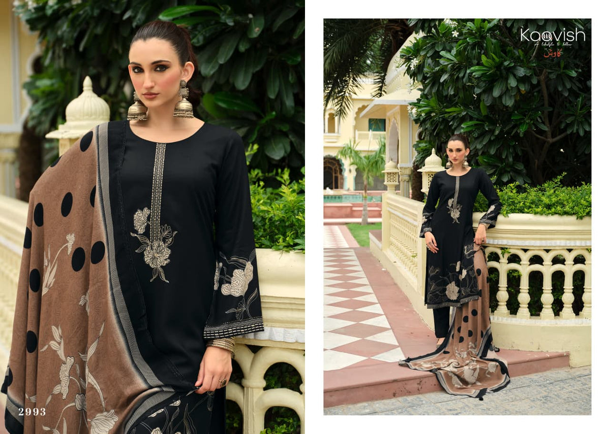 Gulfizaa Kaavish Viscose Pashmina Suits Manufacturer India