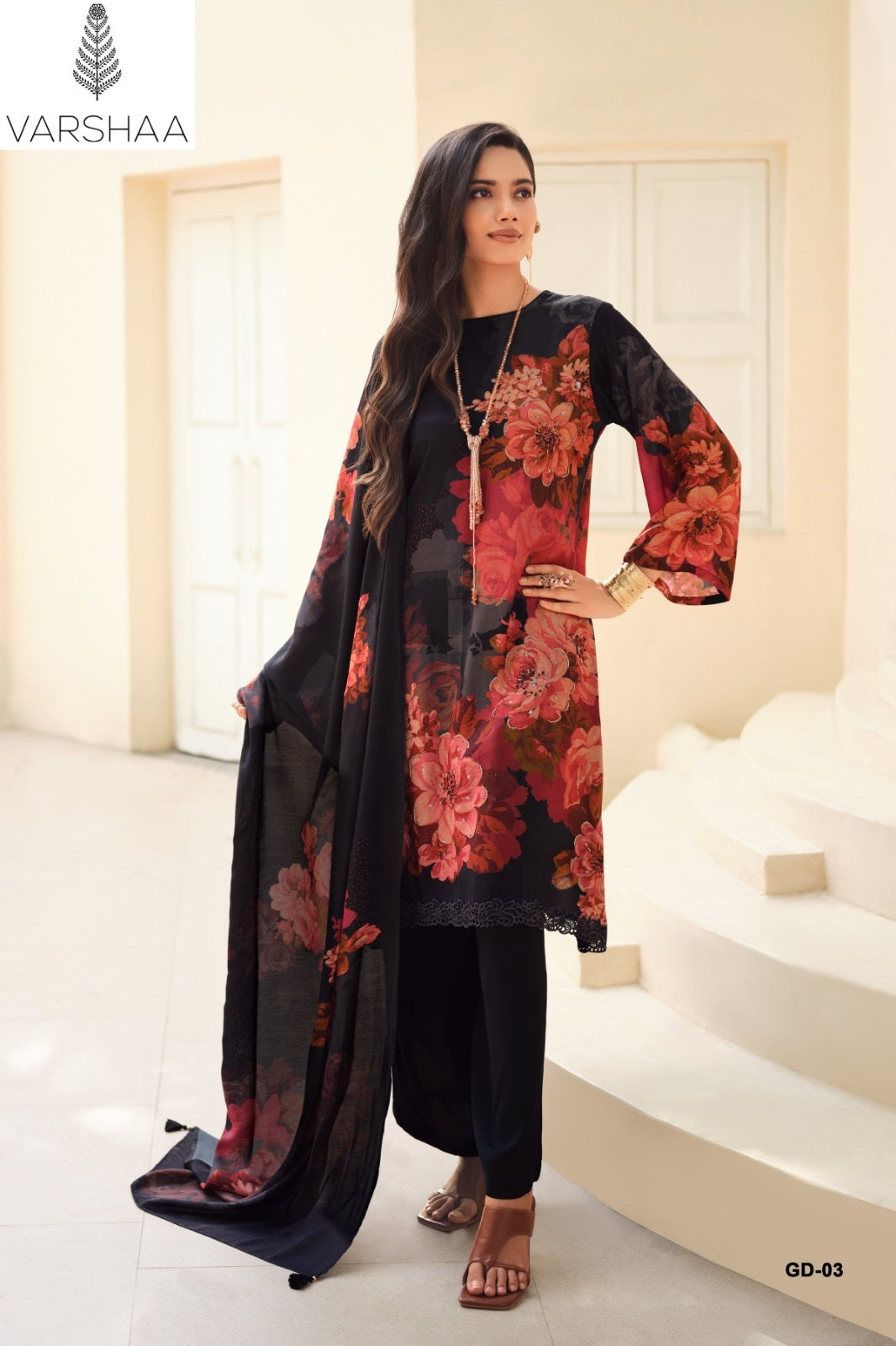 Gulisataan Diaries Varshaa Viscose Muslin Pant Style Suits Wholesale Rate
