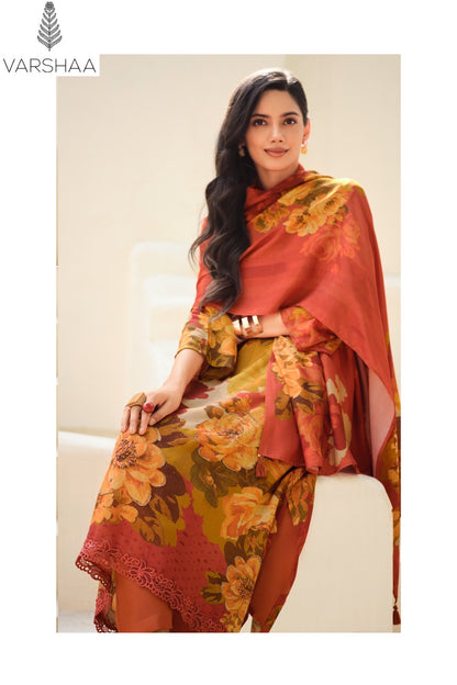 Gulisataan Diaries Varshaa Viscose Muslin Pant Style Suits Wholesale Rate