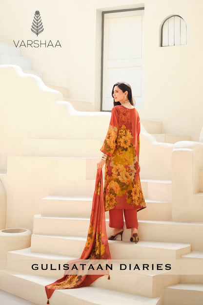 Gulisataan Diaries Varshaa Viscose Muslin Pant Style Suits Wholesale Rate