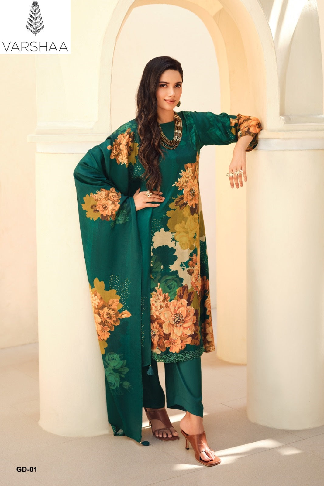 Gulisataan Diaries Varshaa Viscose Muslin Pant Style Suits Wholesale Rate