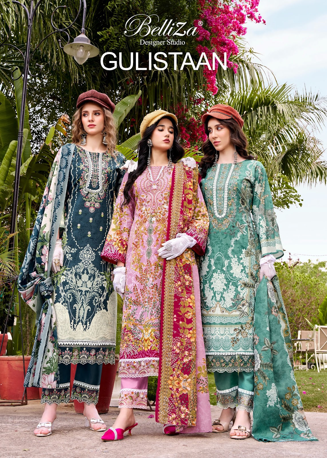 Gulistaan Belliza Designer Studio Cotton Karachi Salwar Suits Manufacturer Gujarat