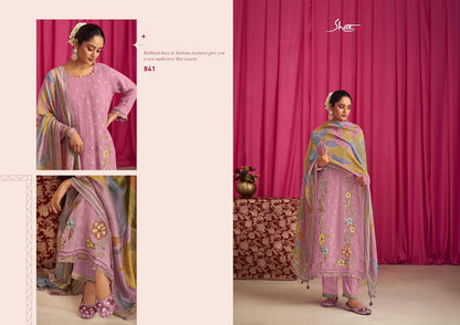 Gulkand Jay Vijay Shai Jacquard Pant Style Suits Manufacturer India