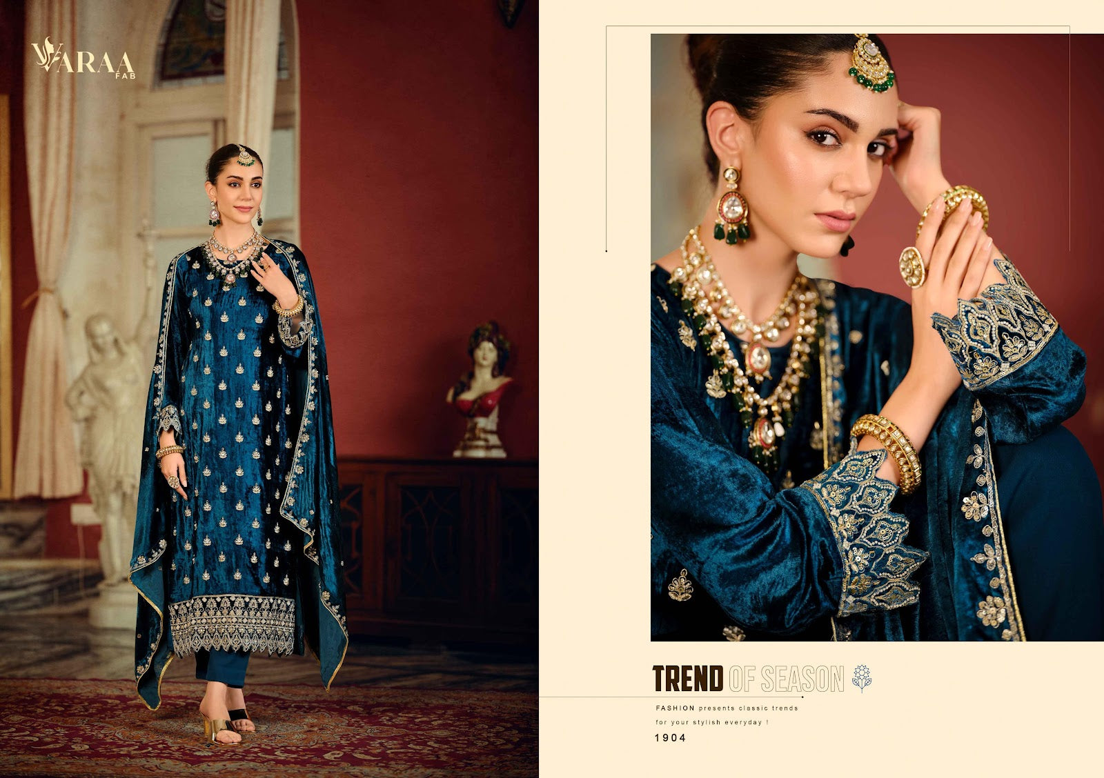 Gull Ahmed Vol 3 Varaa Fab Viscose Velvet Suits Exporter Ahmedabad