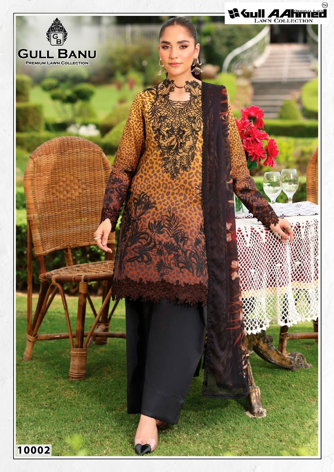 Gull Banu Vol 10 Premium Lawn Collection Gul Ahmed Pure Lawn Karachi Salwar Suits Wholesaler India