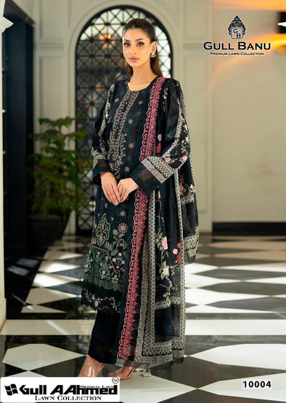 Gull Banu Vol 10 Premium Lawn Collection Gul Ahmed Pure Lawn Karachi Salwar Suits Wholesaler India
