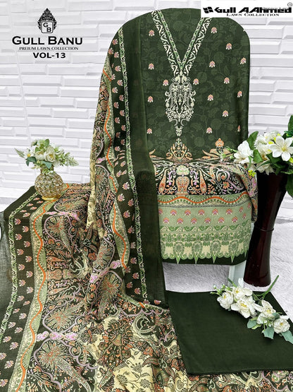 Gull Banu Vol 13 Gul Ahmed Karachi Salwar Suits Exporter India