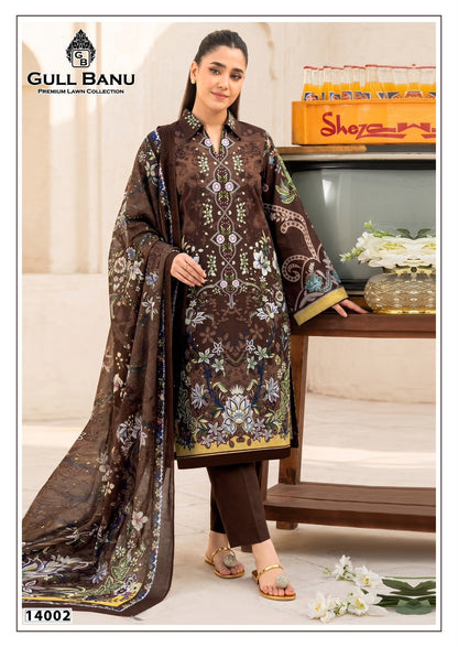 Gull Banu Vol 14 Gul Ahmed Cotton Karachi Salwar Suits Wholesale Price