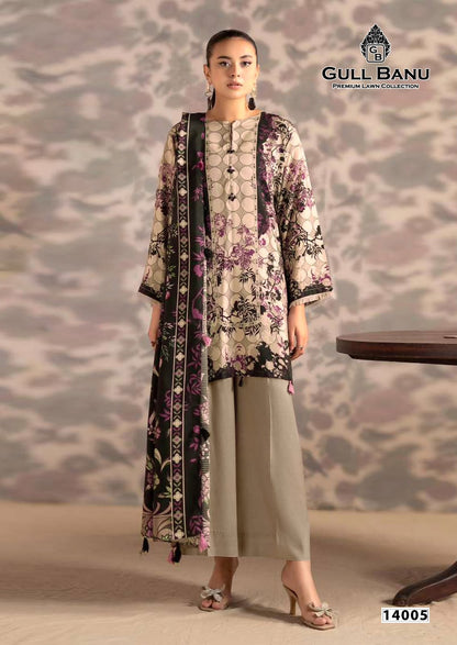Gull Banu Vol 14 Gul Ahmed Cotton Karachi Salwar Suits Wholesale Price