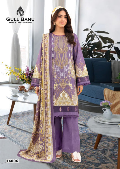 Gull Banu Vol 14 Gul Ahmed Cotton Karachi Salwar Suits Wholesale Price